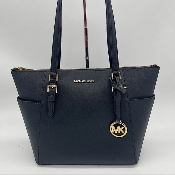 Michael Kors Charlotte Tote Bag Black - Picture 1 of 9